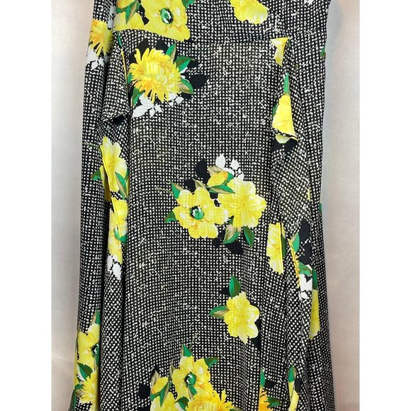 16 INC Women's Cold Shoulder Floral MIDI Dress - Picture 6 of 10